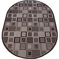 Ковер для жилой комнаты БелКа Флурлюкс Сизаль Овал 51204 50422 0.8x1.5м