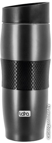 Термокружка Lara LR04-24 Black 0.38л (черный)