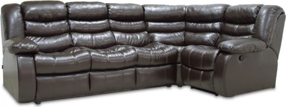 

Угловой диван Мебель 7Я Чероки с мягким углом (темно-коричневый)