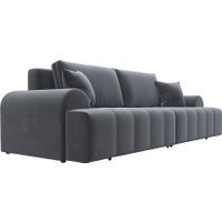 Диван Лига диванов Лига-080 131117 (велюр Seven 17 серый)