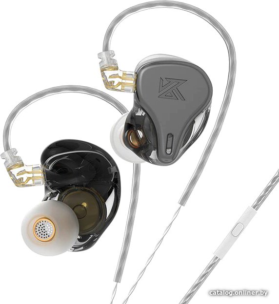 Наушники KZ Acoustics DQ6s (с микрофоном, серый)
