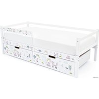 Кровать-тахта Бельмарко Svogen 1359 160x70 (белый, лисята)