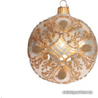 Елочная игрушка Орбитал Шар Д-300 200-059-4 (8см, белый опал)