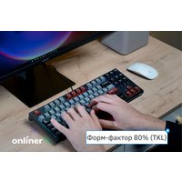 Клавиатура Royal Kludge RK-R87 RGB (черный, RK Red)