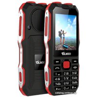 Кнопочный телефон Olmio X02 (черный/красный)