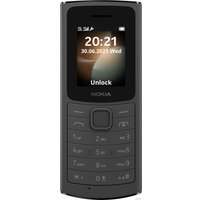 Кнопочный телефон Nokia 110 4G Dual SIM (черный)