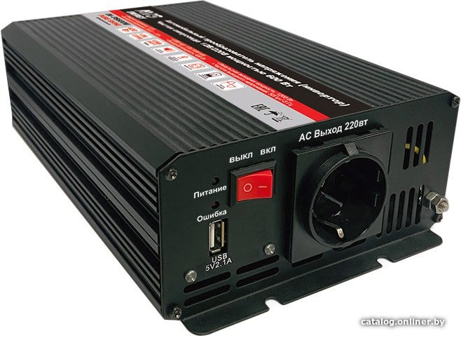 Автомобильный инвертор AVS 12/220V IN-PS600W
