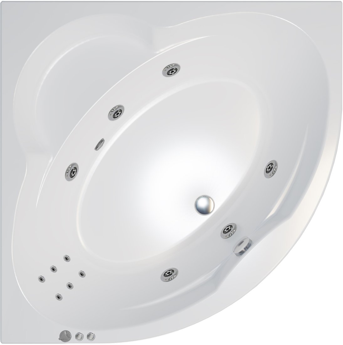 

Ванна Triton Троя 150x150 Экстра Стандарт Flat (с гидромассажем)