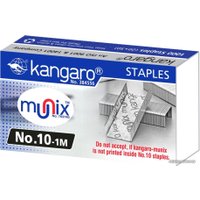 Скобы канцелярские Kangaro №10 5000 шт (металлик)