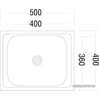 Кухонная мойка Ukinox STD 500.400-4C 0C