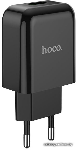 Сетевое зарядное Hoco N2 (черный)