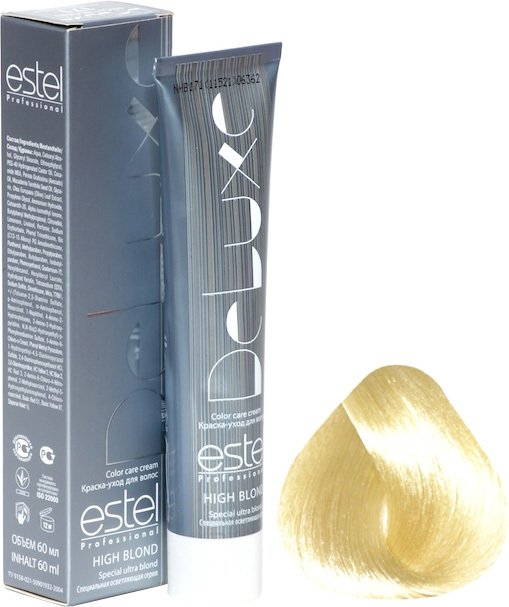 

Крем-краска для волос Estel Professional High Blond De Luxe 113 пепельно-золотистый блондин ультра