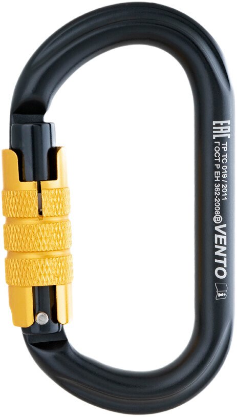 

Карабин туристический Vento Овал с байонетной муфтой vnt 1043_bk