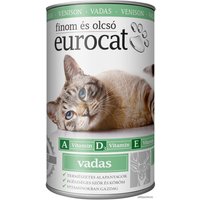 Консервированный корм для кошек Eurocat с олениной 415 г