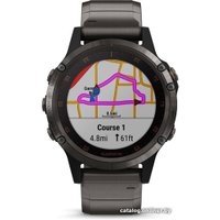 Умные часы Garmin Fenix 5 Plus Sapphire (титановый серый/титановый)