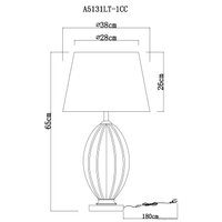 Настольная лампа Arte Lamp Beverly A5131LT-1CC