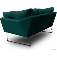 Диван Brioli Анико двухместный (V10/бирюзовый)