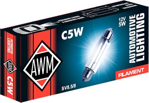 

Лампа накаливания AWM С5W 12V 5W SV858 1шт