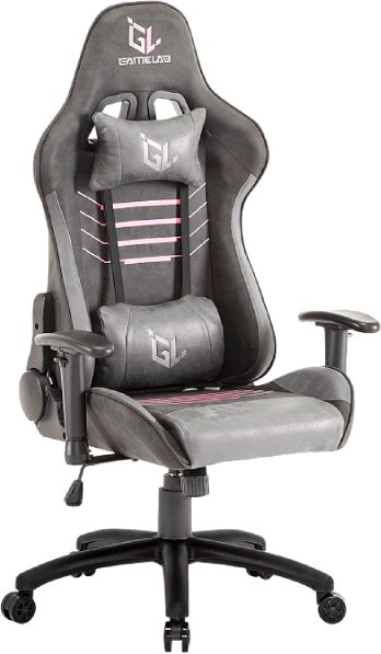 

Игровое (геймерское) кресло GameLab Warlock GL-735 (серо-розовый)