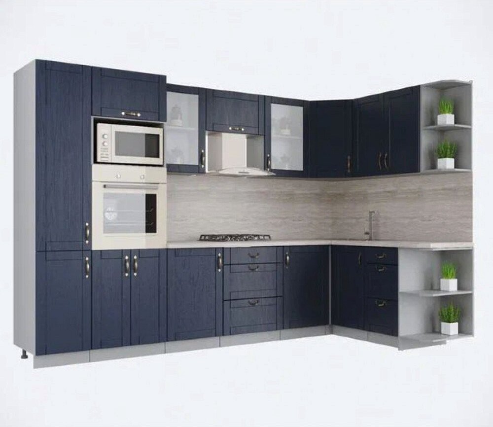 

Готовая кухня Интерлиния Мила Крафт 1.68x3.2 правая (дуб королевский)