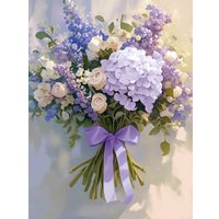 Алмазная мозаика  Феникс+ Букет в лиловых тонах 71366