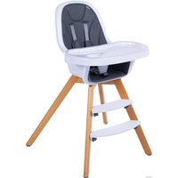 Высокий стульчик Bubago Fourbaby (серый)