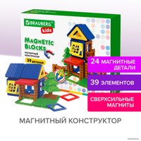 Магнитный конструктор BRAUBERG 663849 Kids Magnetic Build Blocks-79 Построй дом