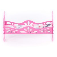 Кроватка для кукол Полесье сборная с бумажной куклой и постельным бельём 69801