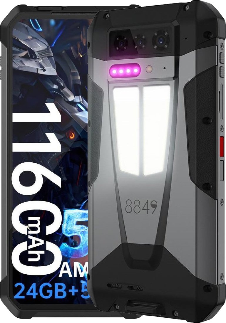 

Телефон Unihertz 8849 Tank 4 12GB/512GB (черный/серый)