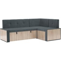 Угловой диван Мебель-АРС Таллин 191x83x121 (велюр серо-синий HB-178 26)