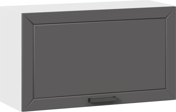 

Шкаф навесной Трия Лорас 1ВВ8Г с одной откидной дверью (белый/холст вулкан)