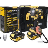Гайковерт Hanskonner HCD20420BLC (с 1-им АКБ, кейс)