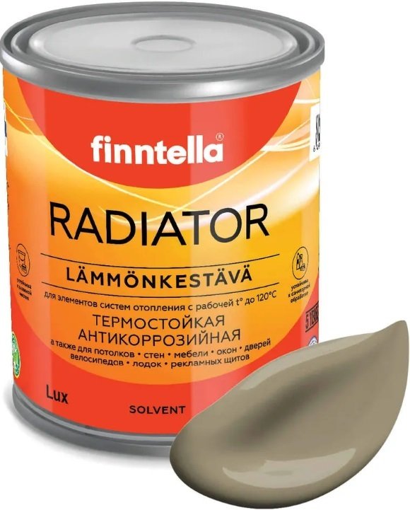 

Краска Finntella Radiator Ruskea Khaki F-19-1-1-FL086 0.9 л (коричневый хаки)