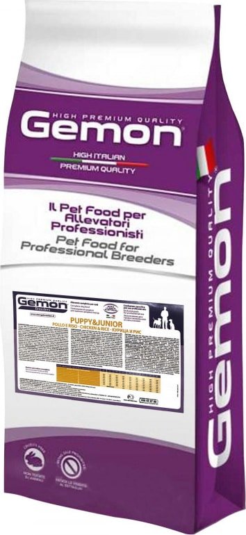 

Сухой корм для собак Gemon Puppy & Junior Chicken & Rice 20 кг