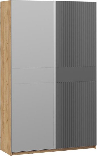 

Шкаф-купе Трия Оскар Хилтон Т2 1400 271067 (ручка серебро/дуб крафт золотой/графит матовый)