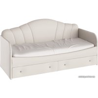 Кровать-тахта Трия Сабрина 900 с мягкой спинкой и ящиками ТД-307.12.02 (кашемир)