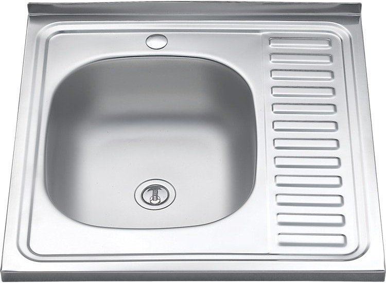 

Кухонная мойка Melana MLN-6060 L (матовая, глубина чаши 16 см., сталь 0.4 мм.)