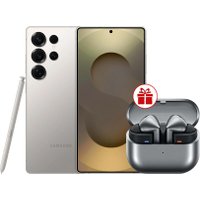 Телефон Samsung Galaxy S25 Ultra SM-S938B 12GB/1TB (серый титан) и наушники Samsung Galaxy Buds 3 Pro по акции