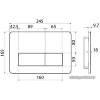 Панель смыва IDDIS Unifix UNI80M0i77 (матовый хром)