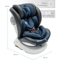 Детское автокресло Amarobaby Champion Isofix AMARO-2008CH-Se/Si (серый/синий)