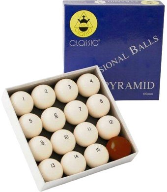 Шары для бильярда Classic А-качество 70.047.68.0