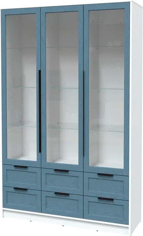 

Шкаф-витрина Интерлиния Концепт Тренд КТ-ШВ3 (белый платинум/дуб лазурный)