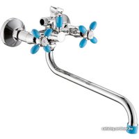 Смеситель Эверест B22-071D (синий/хром)