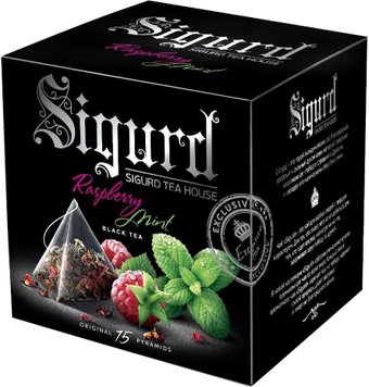 Черный чай Sigurd Sigurd Raspberry&Mint - Малина&Мята 15 шт