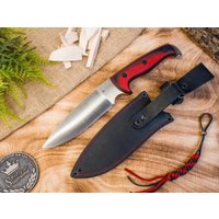 Нож Kizlyar Supreme Shark Convex AUS-8 (Cryo) Black-Red G10