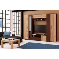 Стенка Заречье Крафт гостиная (дуб крафт табачный/ореx вирджиния) в Лиде