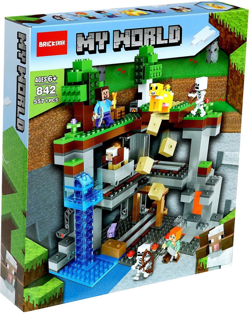 

Конструктор Brick Мой Мир. Подземная крепость 9771549