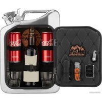 Подарочный набор Экспедиция Канистра - бар 10 л (хром)