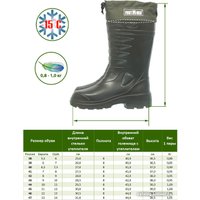 Сапоги FortMen Эва Козырь 31 утепленные с манжетой 350УМ (р-р 40) в Могилеве