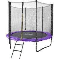 Батут GoUP Prestige-D252/8FT (с сеткой и лестницей, фиолетовый)